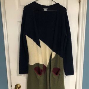 Calf length sweater